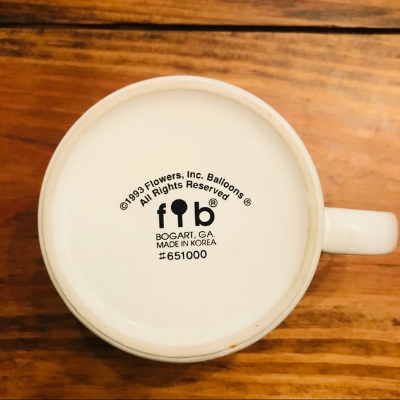 Vintage 1993 Happy Birthday Balloons Coffee Cup - Picture 6 of 6